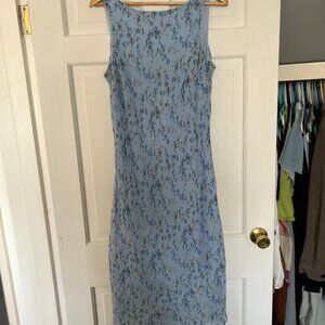 Floral Dress with V-cut back